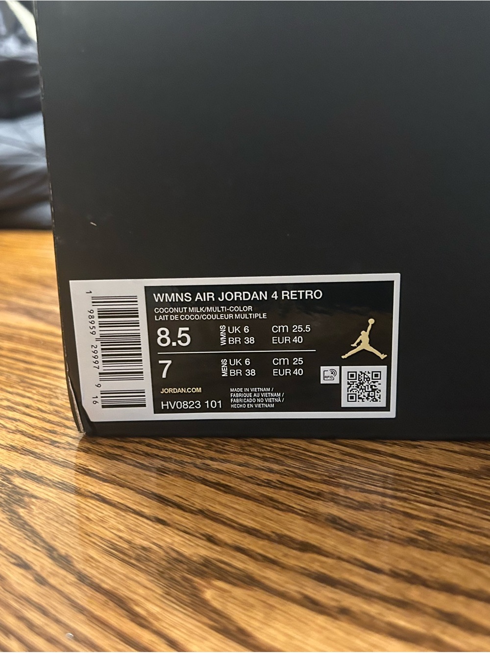 Air Jordan 4 retro Women’s Birds of paradise - Cream with Coral Details - Picture 12 of 12